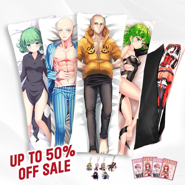 Custom Made Body Pillow Cover One Punch Anime Fan Art Design Dakimakura Hugging Body Pillow Case DIY Personalized Doublesided