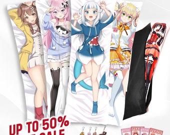 Custom Made Body Pillow Cover Anime Fan Art Vtuber Dakimakura Hugging Pillow Case DIY Personalized Doublesided