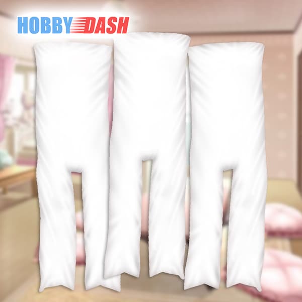 Hobbydash Anime Dakimakura Body Two Leg Split Pillow Cover Insert Filling Cushion Cotton Hugging Body Inner Long Pillow 150x50 cm