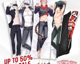 Custom Made Body Pillow Cover Anime Fan Art Husbando All Designs Dakimakura Hugging Pillow Case DIY Personalized Photo Doublesided