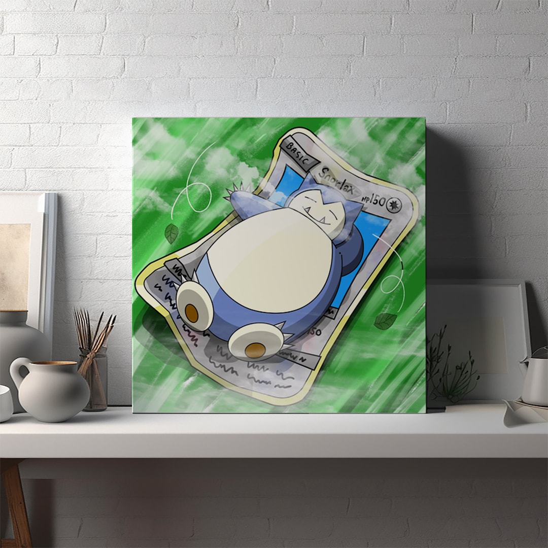 Pokemon Snorlax Wall Art Poster Gallery Digital Prints 8x8 12x12 pokemon-snorlax-wall-art-poster-gallery-digital-prints-8x8-12x12