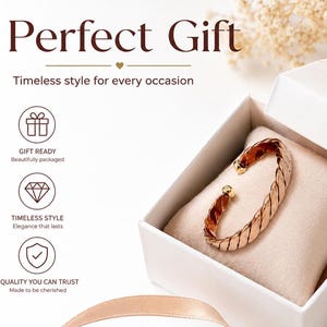 Pure Copper Healing Bracelet:For Women & Men, Adjustable Unisex Jewelry, Eco-Friendly Solid Copper Gift