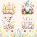 Watercolor Easter Clipart Bundle Pastel Rainbow Easter Spring Clipart ...