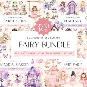 Fairy clipart bundel ultieme magische sprookjes tuin clipart eerste verjaardag clipart sprookje PNG magische feeën aquarel Fairy kinderkamer kunst