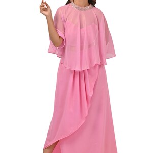 Pink Color Designer Indo Western Dress for Women - Etsy