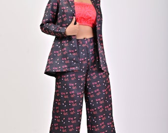 Black Color Designer Western Suit Set For Women