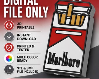 Marlboro Soda Can Opener, Digital File, 3D Print, STL, 3MF - Etsy