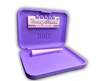 Pocket Rolling Tray, Travel Size Rolling Tray, Small Rolling Tray, Hinged Tray, Rolling Cone