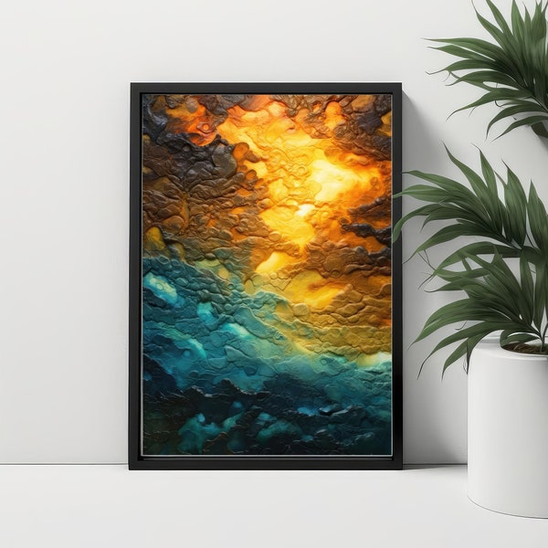 Tectonic Symphony | Surreal | Digital Art Print | Wall Art | AI Generated | AI Art | Digital Download | Home Decor | Printable Art