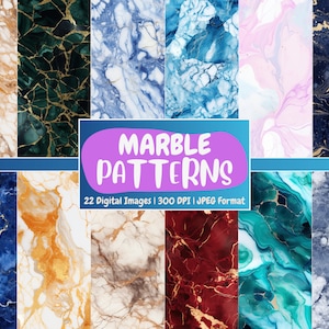 Nahtlose Marmor Muster Digitales Papier | Marmor Textur, Scrapbook Papier, Basteln, Decor, Printable | Sofort Download für kommerzielle Nutzung