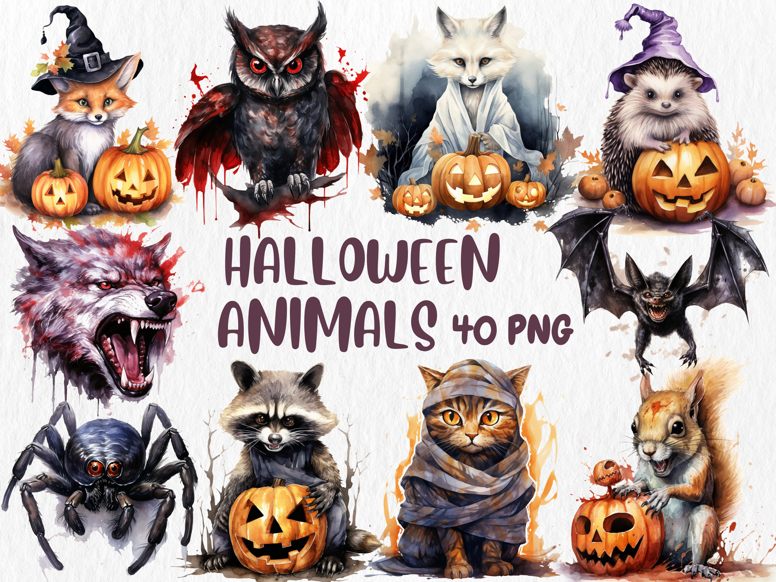 Wanduhr aus Acryl Halloween - Kürbisse und Fledermäuse in schwarz-weiß, Comic Stil | . de