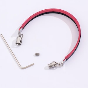 Locking anklet discreet day collar, Hex lock permanent jewelry set for her, Dom sub gifts