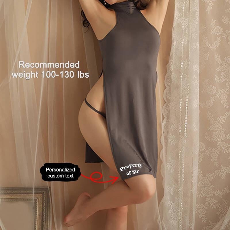 Sexy High Slit Dress - Etsy Norway