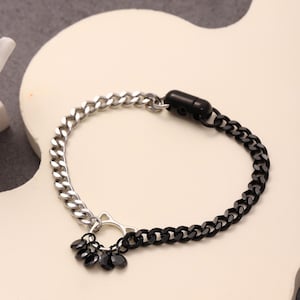 Submissive bracelet - locking day sub collar dom sub jewelry, permanent jewelry bracelet Good Girl eternity bracelet with hex lock