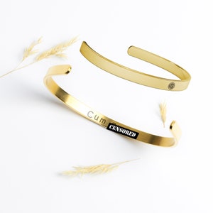 Triskelion Cuff Bracelet: Stainless Steel Secret Message, Adjustable