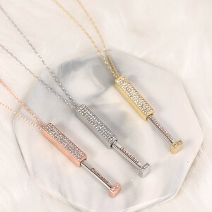 Hotwife jewelry - Hidden message necklace, Retractable necklace with secret message, Elegant Jewelry Dom sub gifts for her image 4