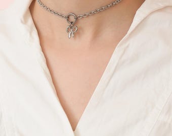 O ring Discreet Day Collar with locking options 24/7 Submissive dom sub Jewelry Gift for Her The Ribbon Claim - The Ribbon of Obedience Coll