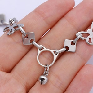 Locking day Collar – Good Girl necklace with hex lock, Discreet day collar gift for women, Dom sub jewelry, Permanent locking collar for her