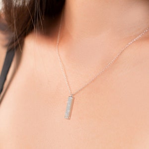 Collar con mensaje oculto, collar retráctil con mensaje secreto, joyería elegante, regalos para ella.