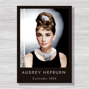 Audrey Hepburn 2026 Calendar