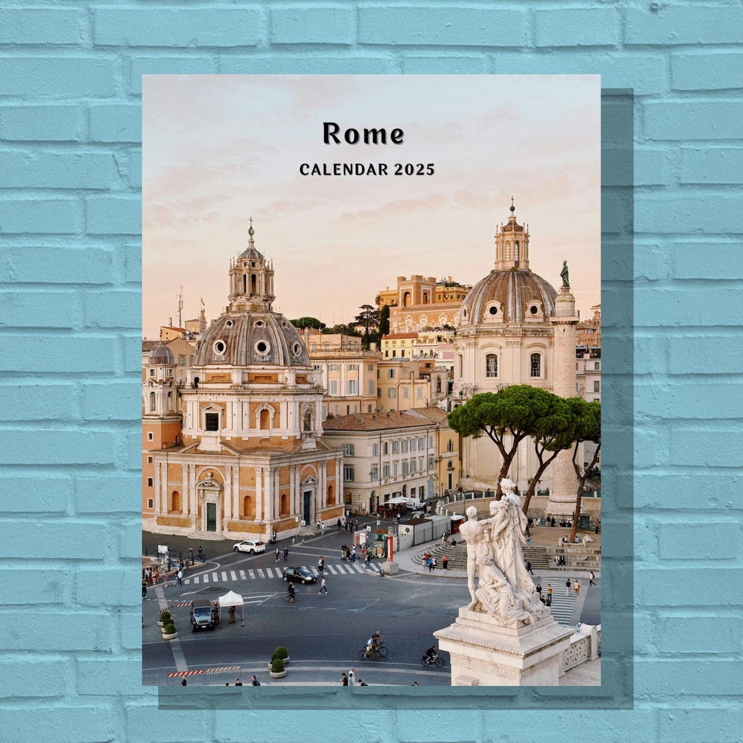 Rome 2025 Calendar Etsy