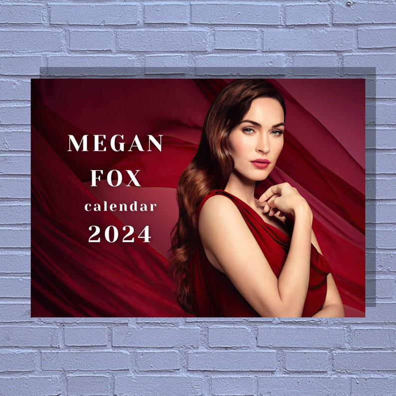 Megan Fox 2024 Calendar Etsy Singapore