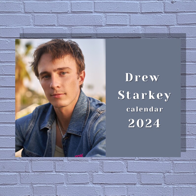 Drew Starkey 2024 Calendar Etsy