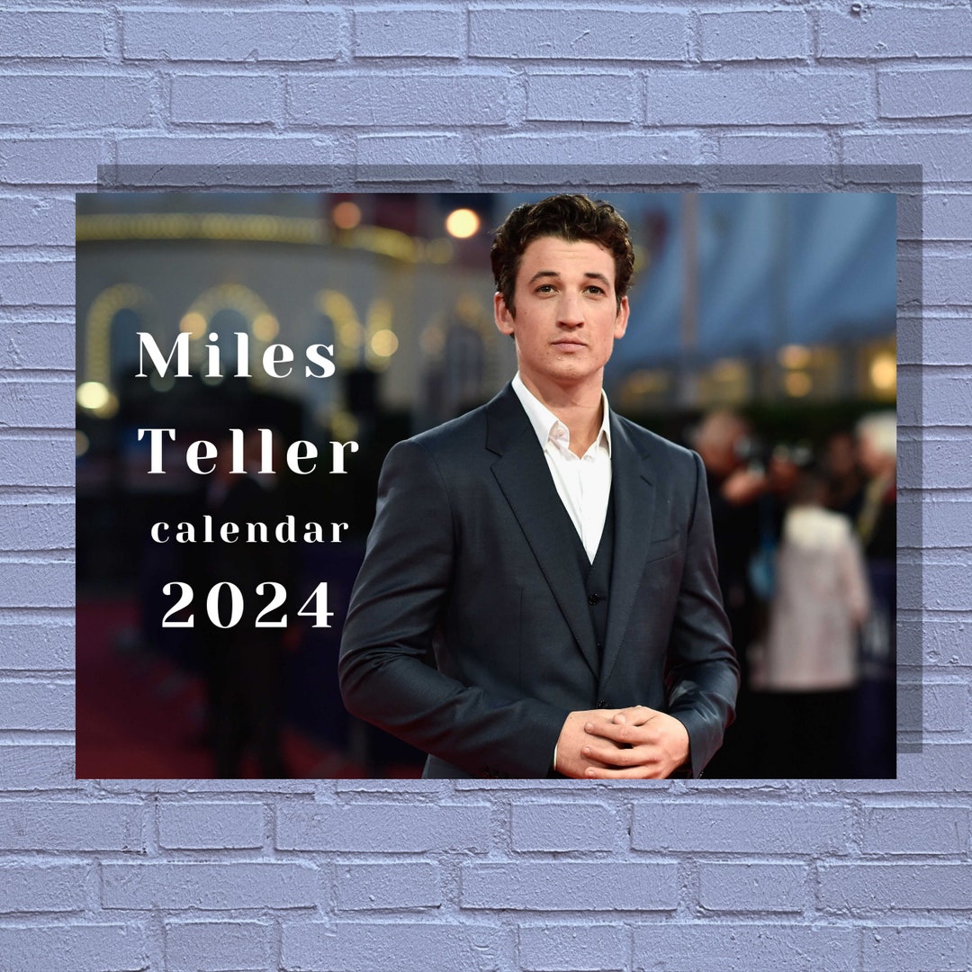 Miles Teller 2024 Calendar Etsy