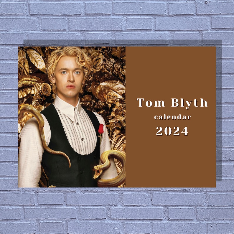 Tom Blyth 2024 Calendar Etsy