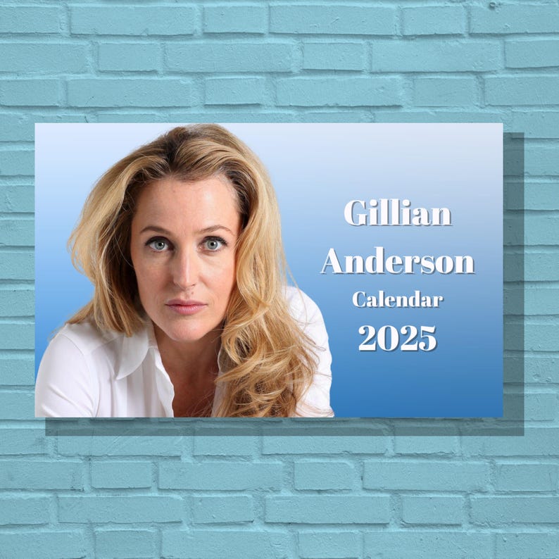 Gillian Anderson 2025 Calendar Etsy
