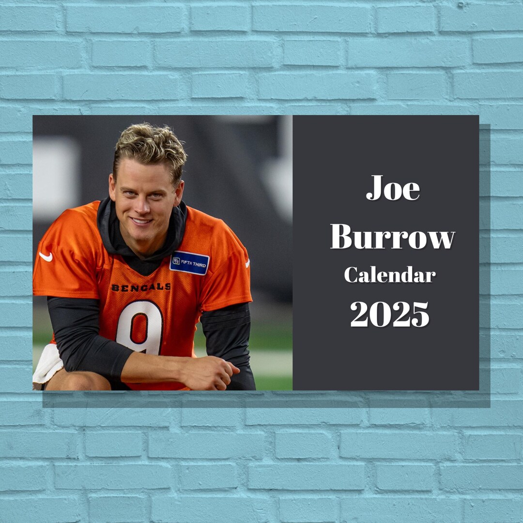 Joe Burrow 2025 Calendar Etsy