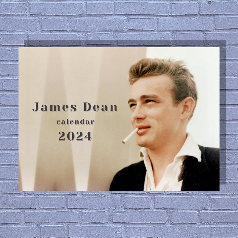 James Dean 2024 Calendar Etsy