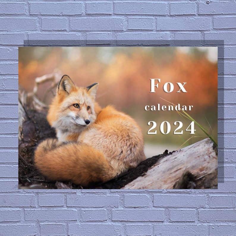 Fox 2024 Calendar Etsy