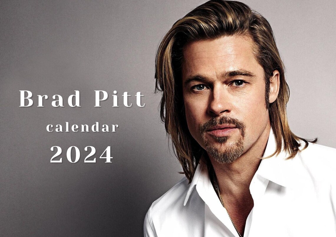 Brad Pitt 2024 Calendar Etsy