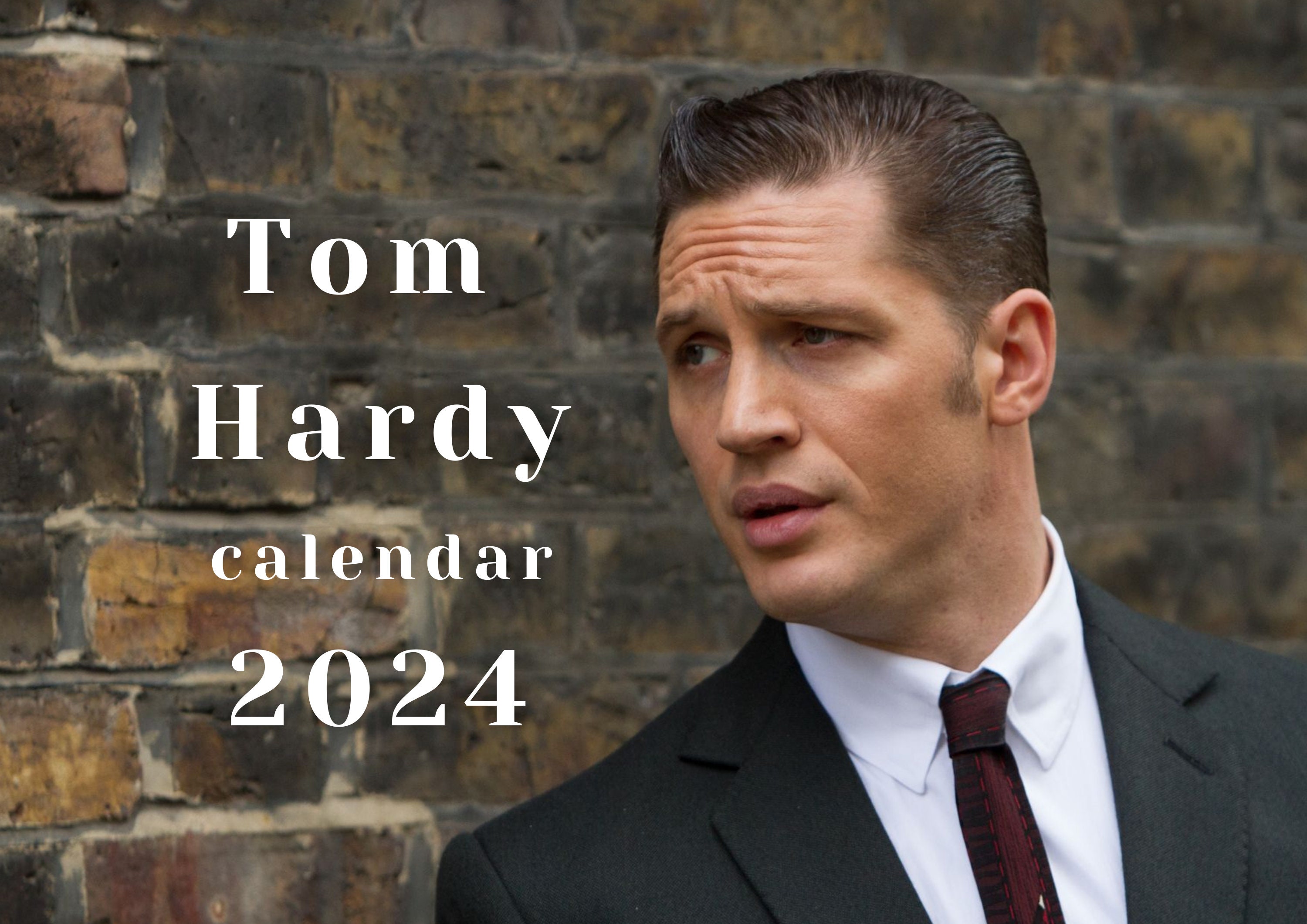 Tom Hardy 2024 Calendar Etsy