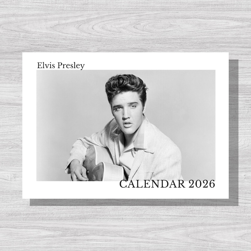 Elvis Presley 2026 Calendar Etsy Canada Il Jdyo