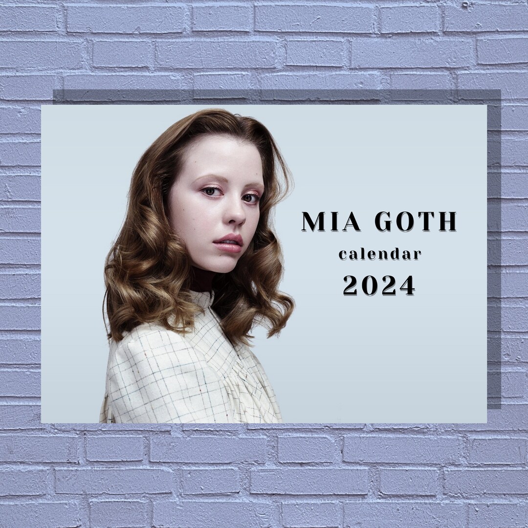 Mia Goth 2024 Calendar Etsy