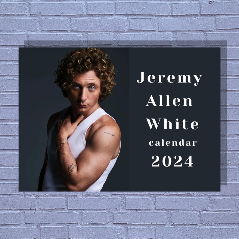Jeremy Allen White 2024 Calendar Etsy