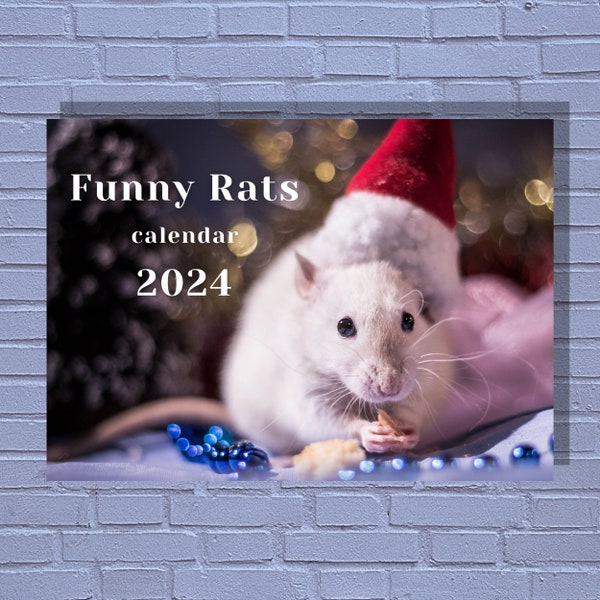 Calendrier 2024 des Rats drôles