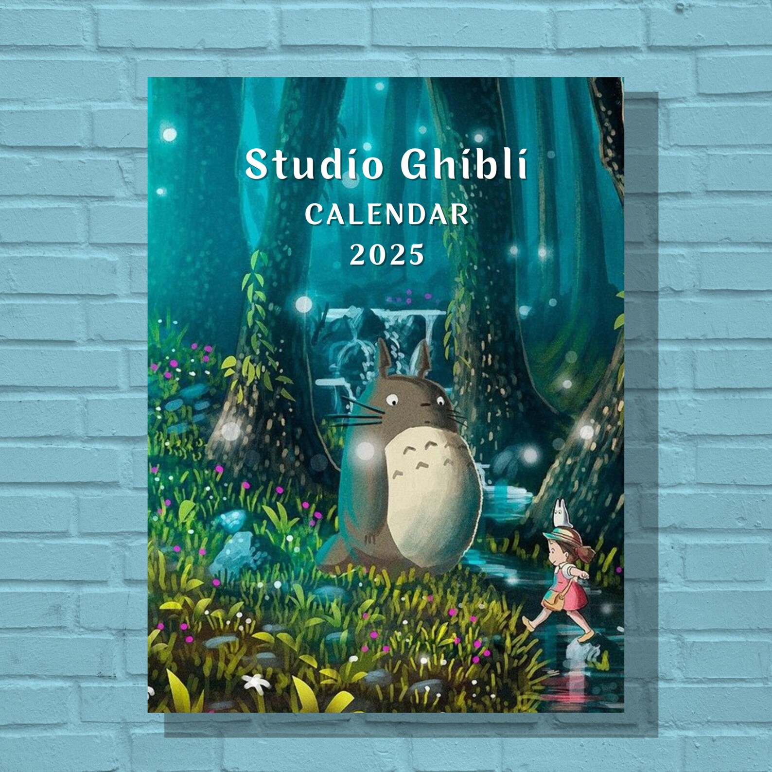 Ghibli 2025 Calendar Etsy
