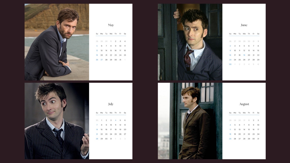 David Tennant 2024 Calendar Etsy