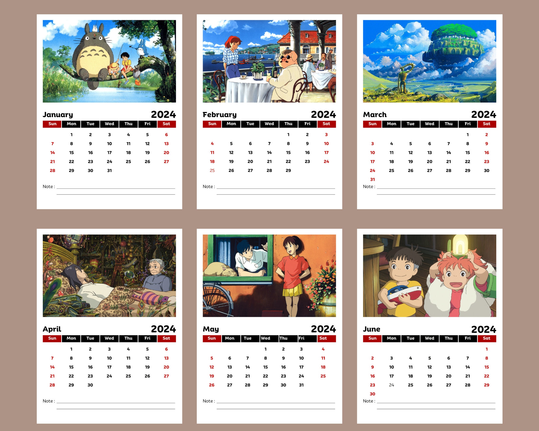 Ghibli 2025 Calendar sold by Eurozone SKU 112797065 50 OFF Printerval