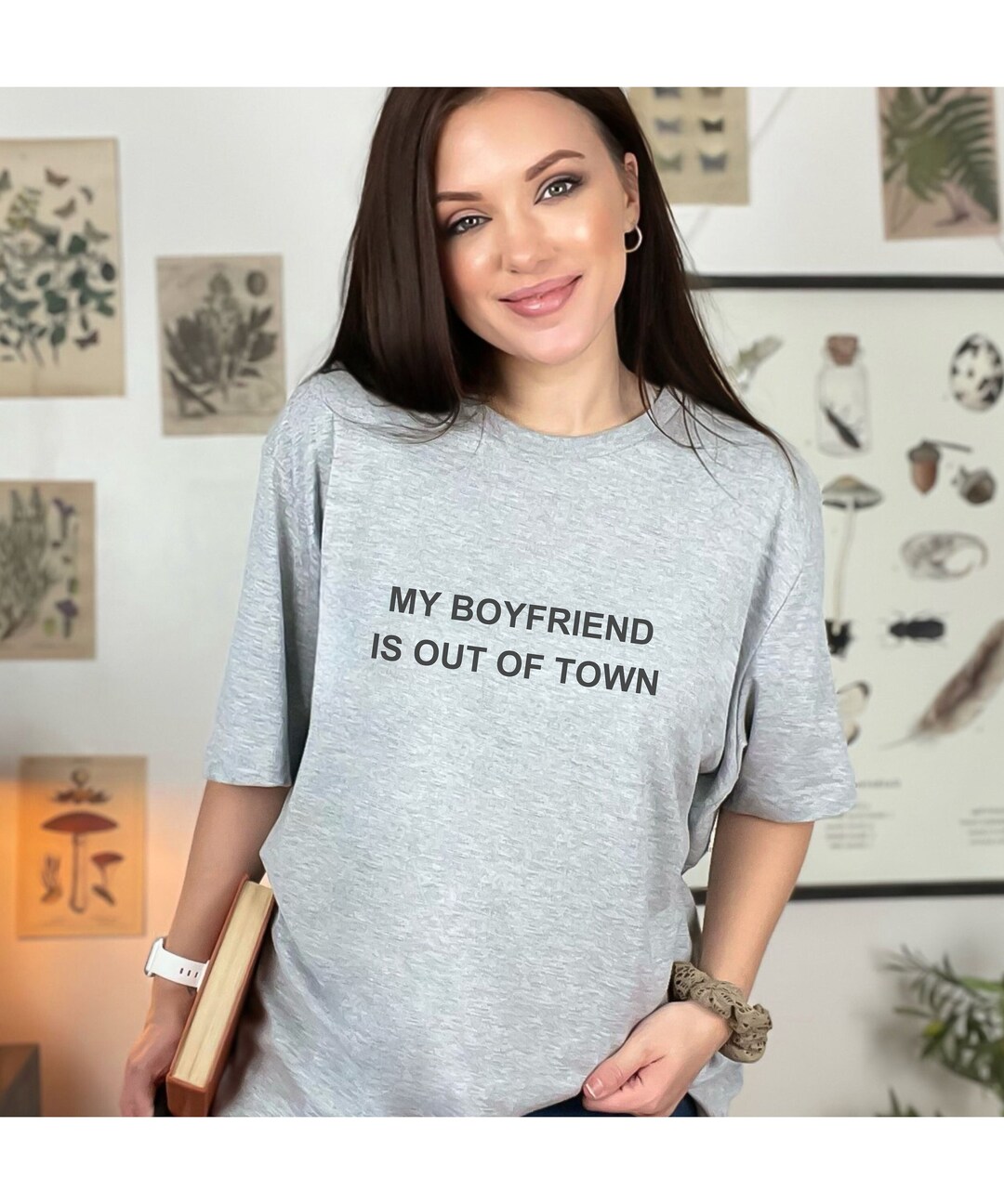 My Boyfriend is Out of Town Drew Barrymore Celebrity Shirt Aesthetic