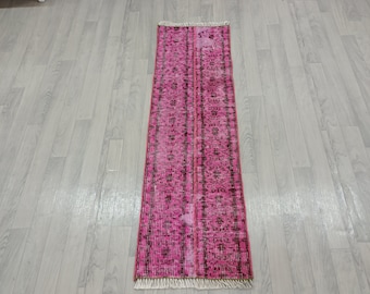 Very rare pink doormat kitchen rug Handmade rug Decoration rug Accent rug Bathroom rug Area rug Entrance rug
