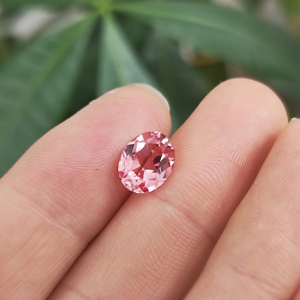 Lab Grown Oval Cut AAA Flawless Pink Sapphire Loose Stone for Jewelry Making, Gemstone Supplies Lab Created, Dainty Anniversary Gift For Her