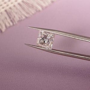 Princess Moissanite D Color VVS1 Clarity GRA Certified Moissanite Loose Stone for Jewelry Making Anniversary Gift