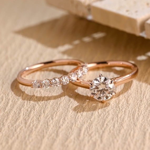 MOOSEA - Anillos De Compromiso De Moissanita De 2 Quilates