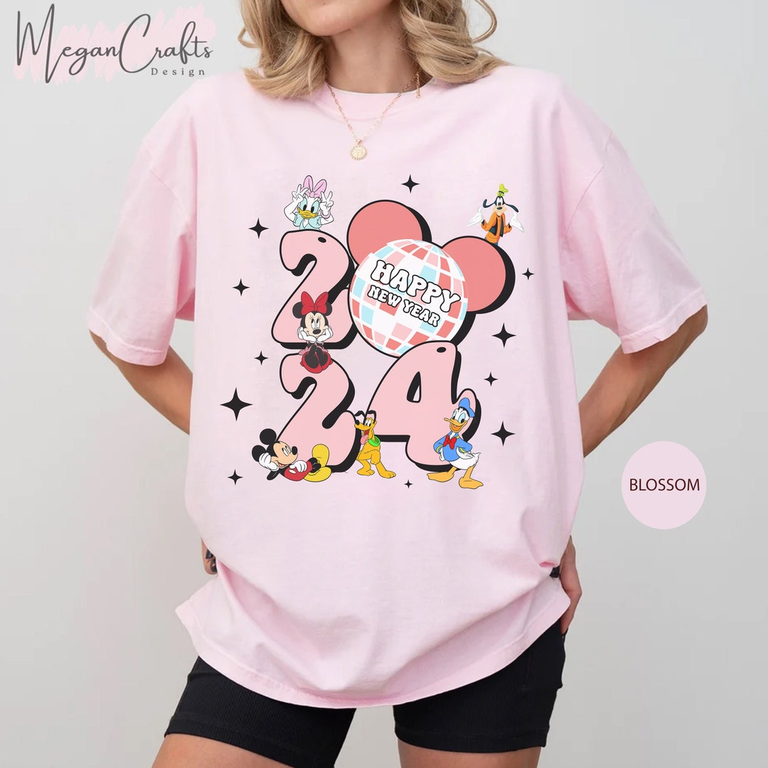 Disney New Year 2024 Comfort Colors Shirt Mickey New Year Etsy   Il 1080xN.5577666003 Pb3h 