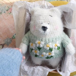 Crochet Teddy Bear in Sweater Pattern - Amigurumi Bear - PDF Tutorial + VIDEO - Stuffed Animal Crochet Pattern - Cute Plush Toy Decor