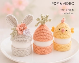 Crochet pattern Easter egg cozy, Crochet chicken Amigurumi pattern, Crochet animals easy crochet patterns, Crochet chicken Easter decor pdf